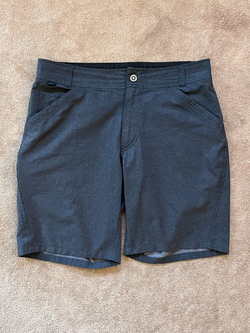 Kuhl Men's Vortex Shorts 34 Dark Gray Outdoors Lightweight Performance Hiking
